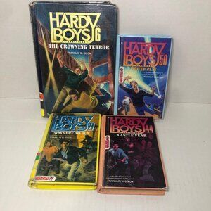 The Hardy Boys Lot Of 4 Hardcover Books by Franklin Dixon 6, 27, 44, 50 Mystery